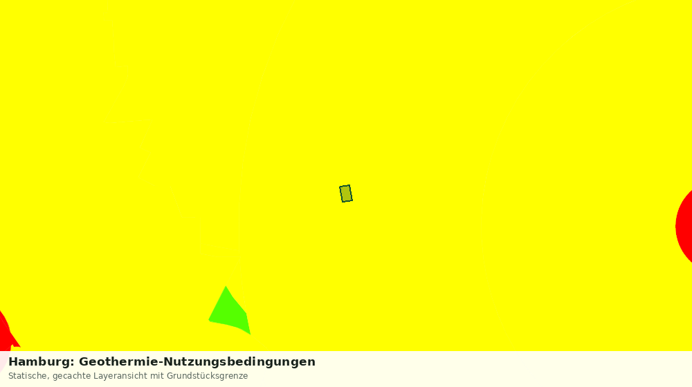 Statische Kartenansicht: Hamburg: Geothermie-Nutzungsbedingungen