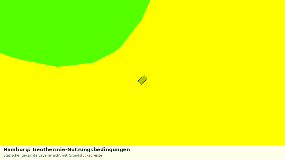 Statische Kartenansicht: Hamburg: Geothermie-Nutzungsbedingungen