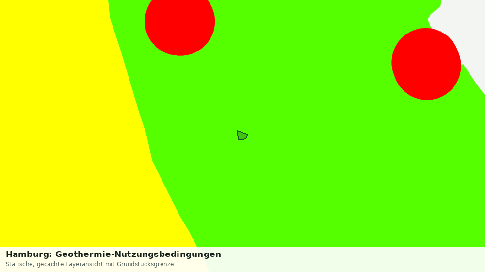 Statische Kartenansicht: Hamburg: Geothermie-Nutzungsbedingungen