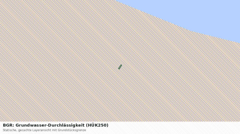 Statische Kartenansicht: BGR: Grundwasser-Durchlässigkeit (HÜK250)