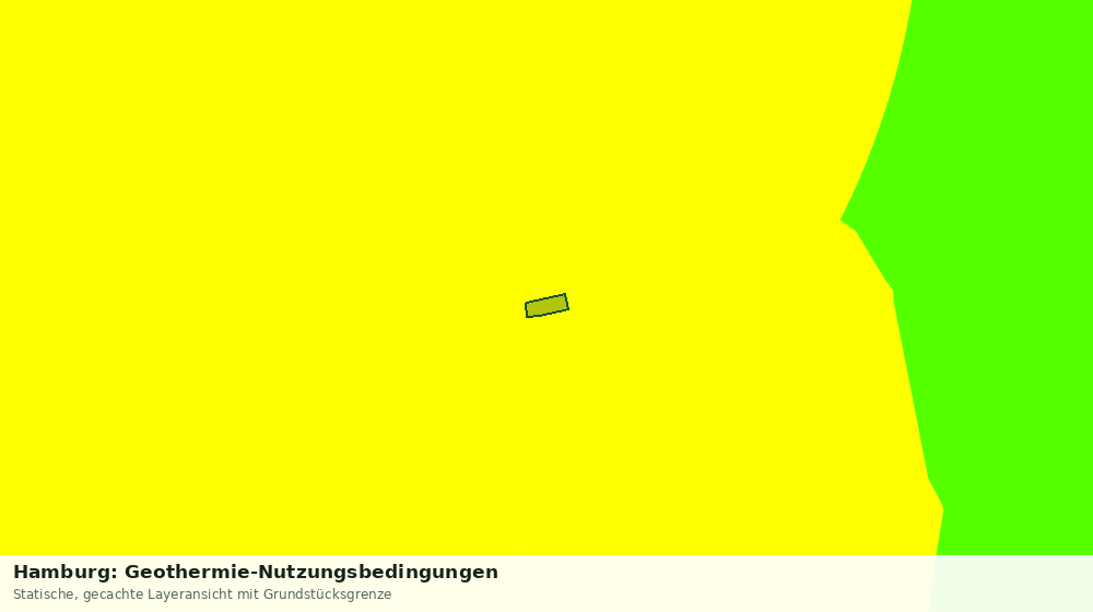 Statische Kartenansicht: Hamburg: Geothermie-Nutzungsbedingungen