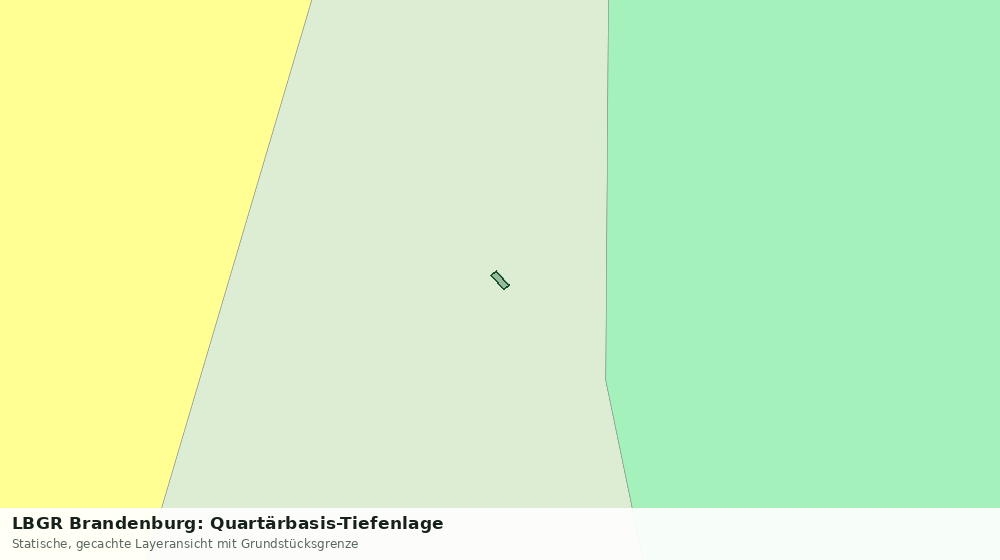Statische Kartenansicht: LBGR Brandenburg: Quartärbasis-Tiefenlage