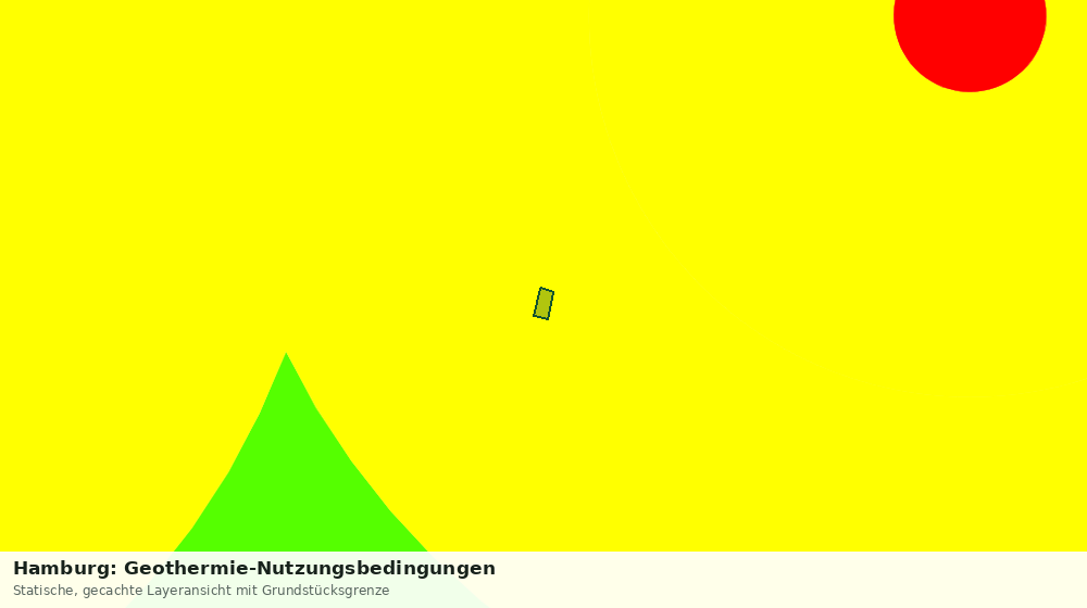Statische Kartenansicht: Hamburg: Geothermie-Nutzungsbedingungen