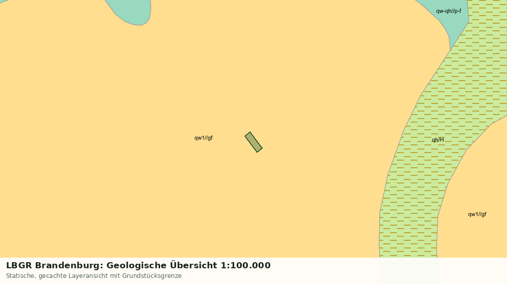 Statische Kartenansicht: LBGR Brandenburg: Geologische Übersicht 1:100.000