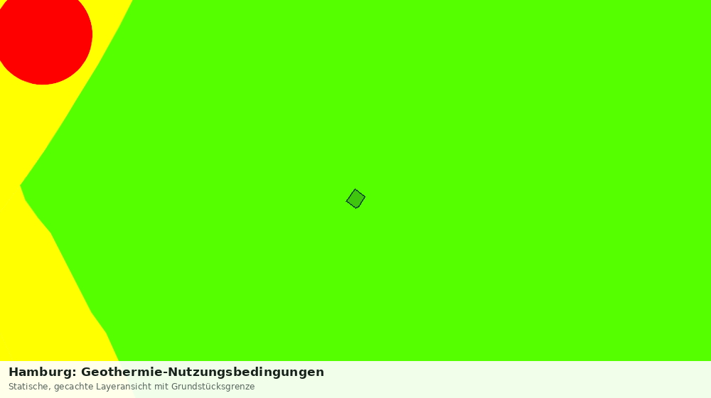 Statische Kartenansicht: Hamburg: Geothermie-Nutzungsbedingungen
