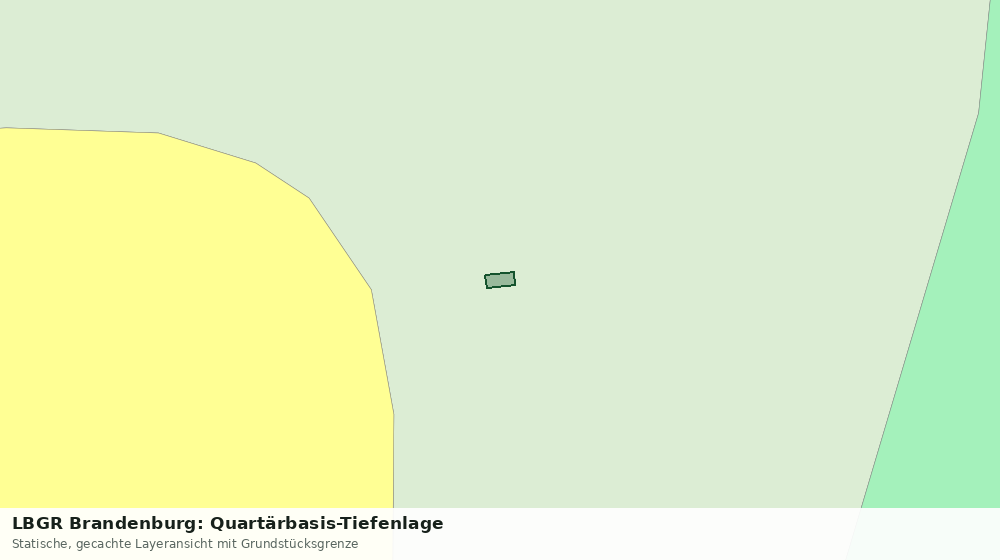 Statische Kartenansicht: LBGR Brandenburg: Quartärbasis-Tiefenlage