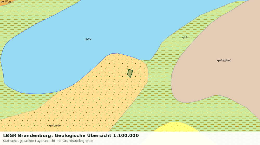 Statische Kartenansicht: LBGR Brandenburg: Geologische Übersicht 1:100.000