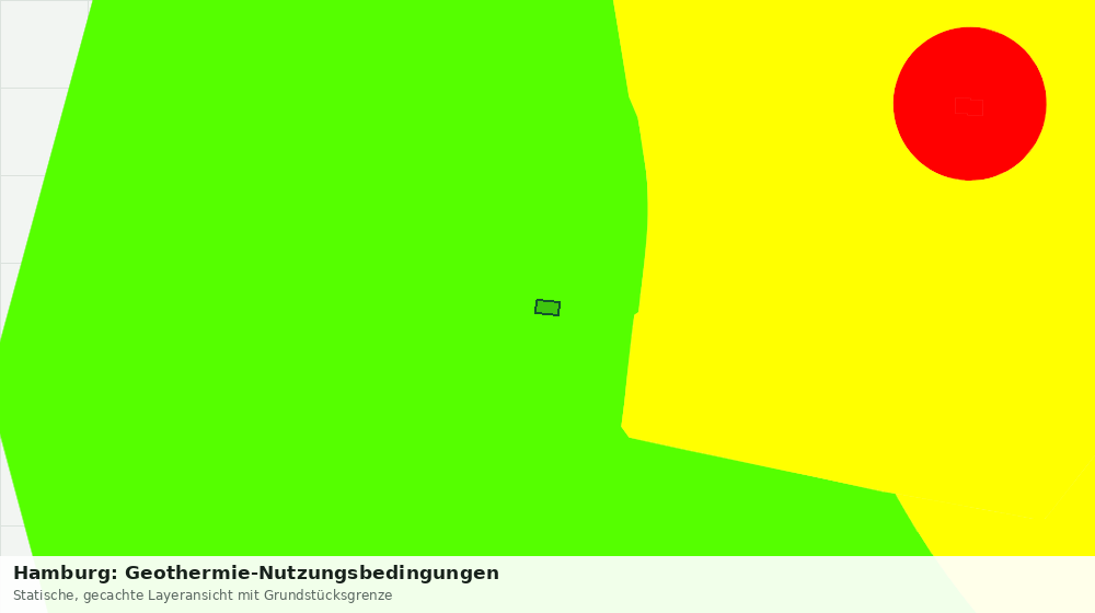 Statische Kartenansicht: Hamburg: Geothermie-Nutzungsbedingungen
