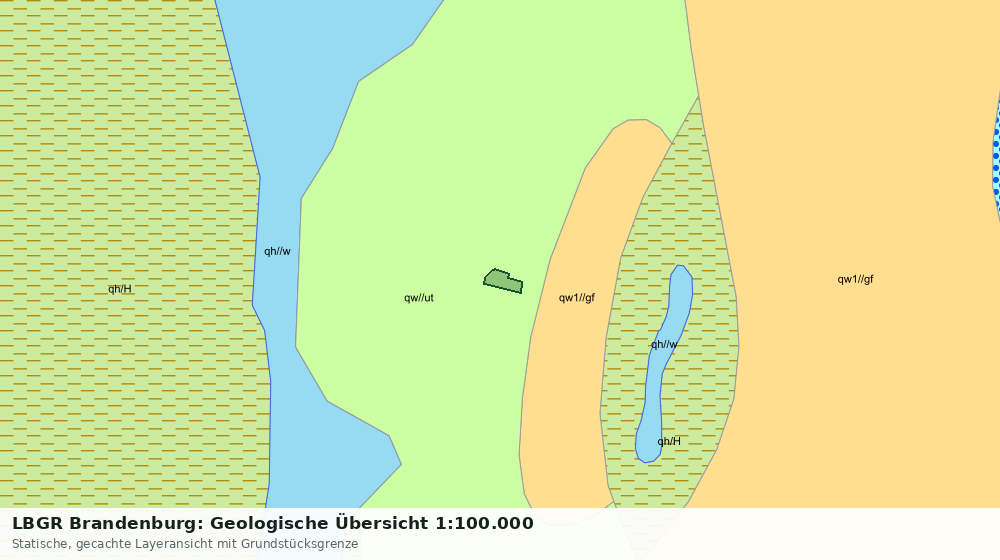 Statische Kartenansicht: LBGR Brandenburg: Geologische Übersicht 1:100.000