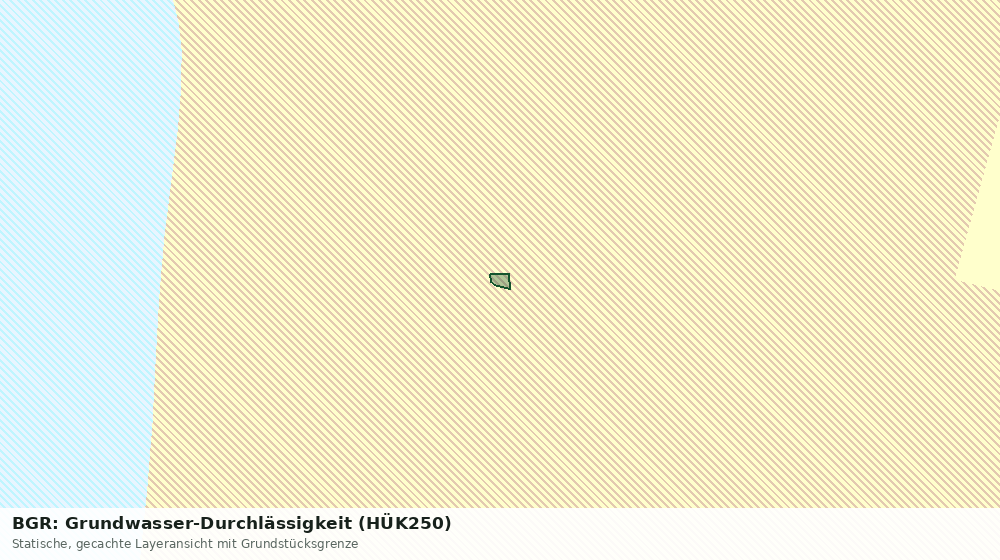 Statische Kartenansicht: BGR: Grundwasser-Durchlässigkeit (HÜK250)