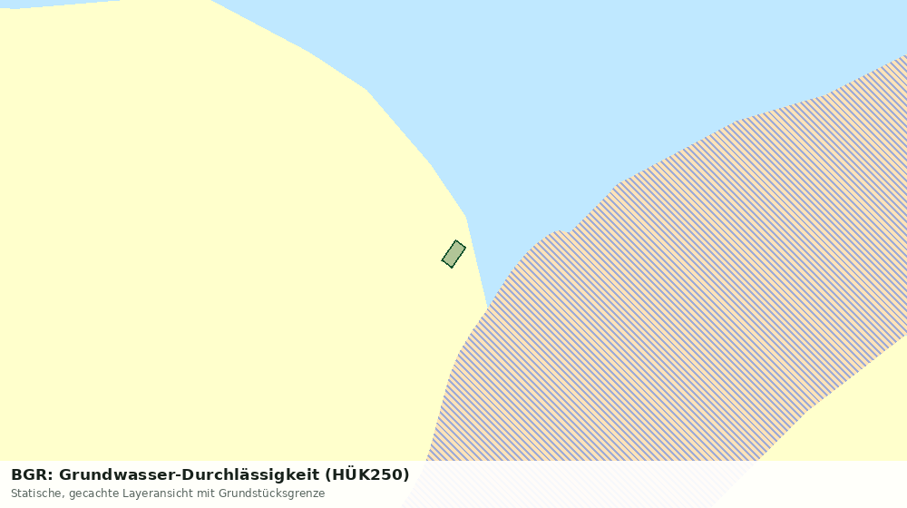 Statische Kartenansicht: BGR: Grundwasser-Durchlässigkeit (HÜK250)