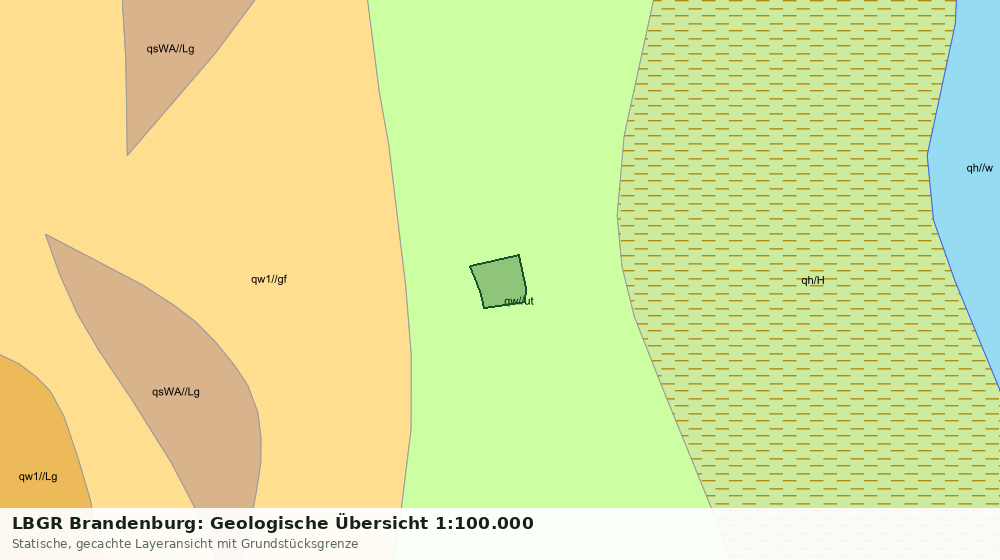 Statische Kartenansicht: LBGR Brandenburg: Geologische Übersicht 1:100.000