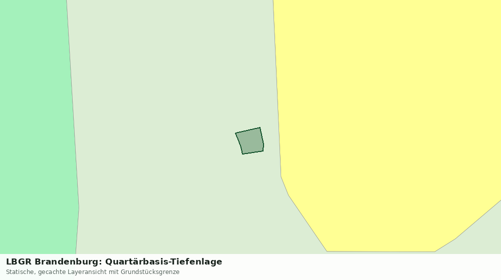 Statische Kartenansicht: LBGR Brandenburg: Quartärbasis-Tiefenlage