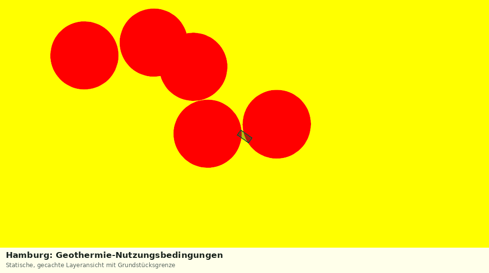 Statische Kartenansicht: Hamburg: Geothermie-Nutzungsbedingungen
