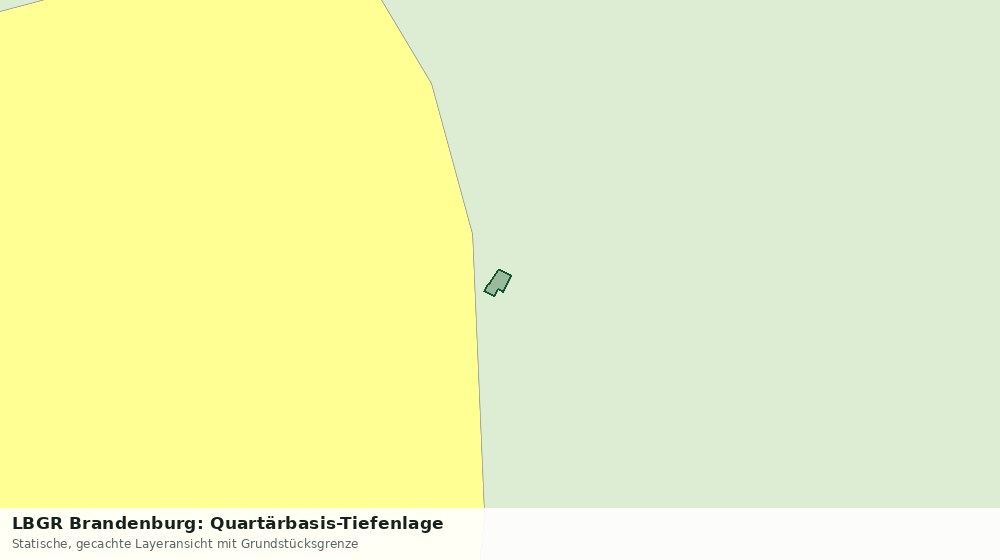 Statische Kartenansicht: LBGR Brandenburg: Quartärbasis-Tiefenlage