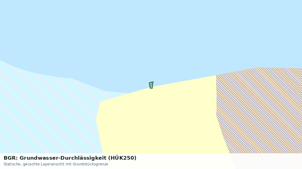 Statische Kartenansicht: BGR: Grundwasser-Durchlässigkeit (HÜK250)