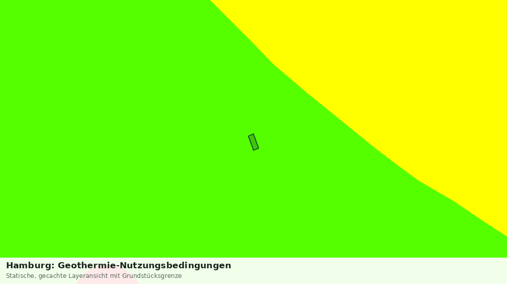 Statische Kartenansicht: Hamburg: Geothermie-Nutzungsbedingungen