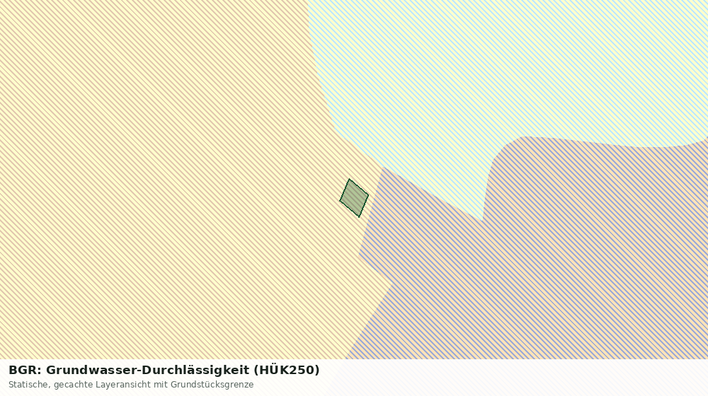 Statische Kartenansicht: BGR: Grundwasser-Durchlässigkeit (HÜK250)