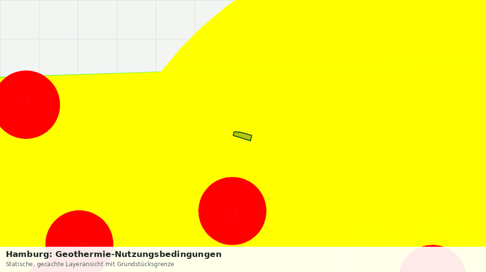 Statische Kartenansicht: Hamburg: Geothermie-Nutzungsbedingungen
