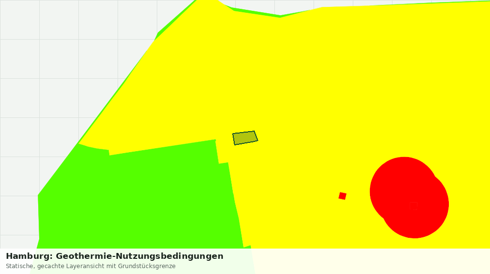 Statische Kartenansicht: Hamburg: Geothermie-Nutzungsbedingungen