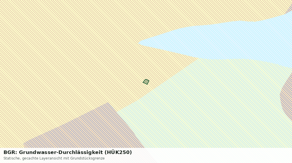 Statische Kartenansicht: BGR: Grundwasser-Durchlässigkeit (HÜK250)