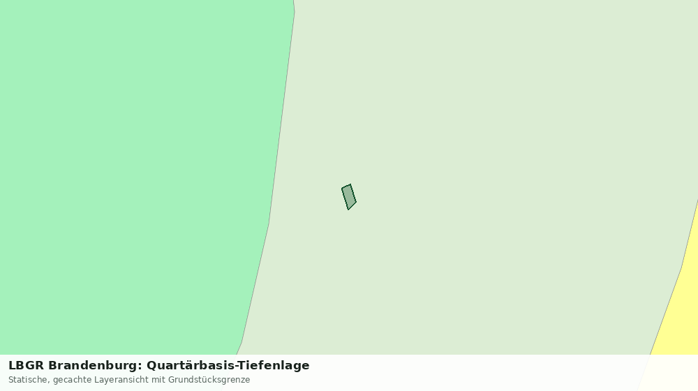 Statische Kartenansicht: LBGR Brandenburg: Quartärbasis-Tiefenlage