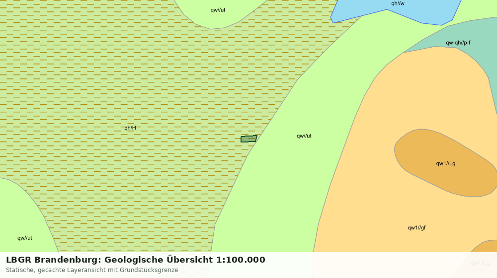 Statische Kartenansicht: LBGR Brandenburg: Geologische Übersicht 1:100.000