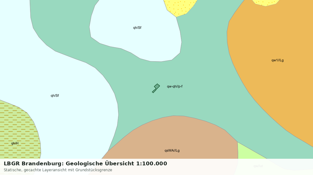 Statische Kartenansicht: LBGR Brandenburg: Geologische Übersicht 1:100.000
