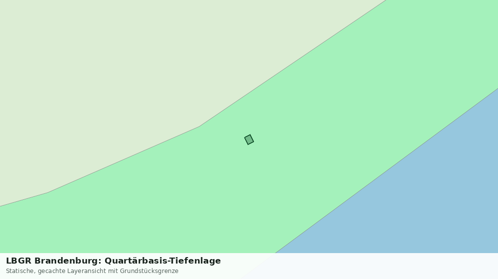 Statische Kartenansicht: LBGR Brandenburg: Quartärbasis-Tiefenlage