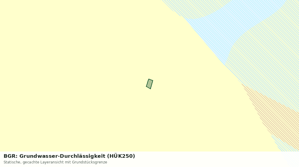 Statische Kartenansicht: BGR: Grundwasser-Durchlässigkeit (HÜK250)