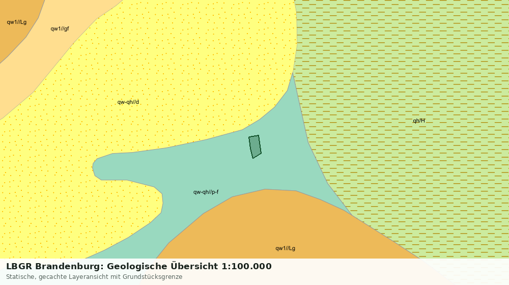 Statische Kartenansicht: LBGR Brandenburg: Geologische Übersicht 1:100.000