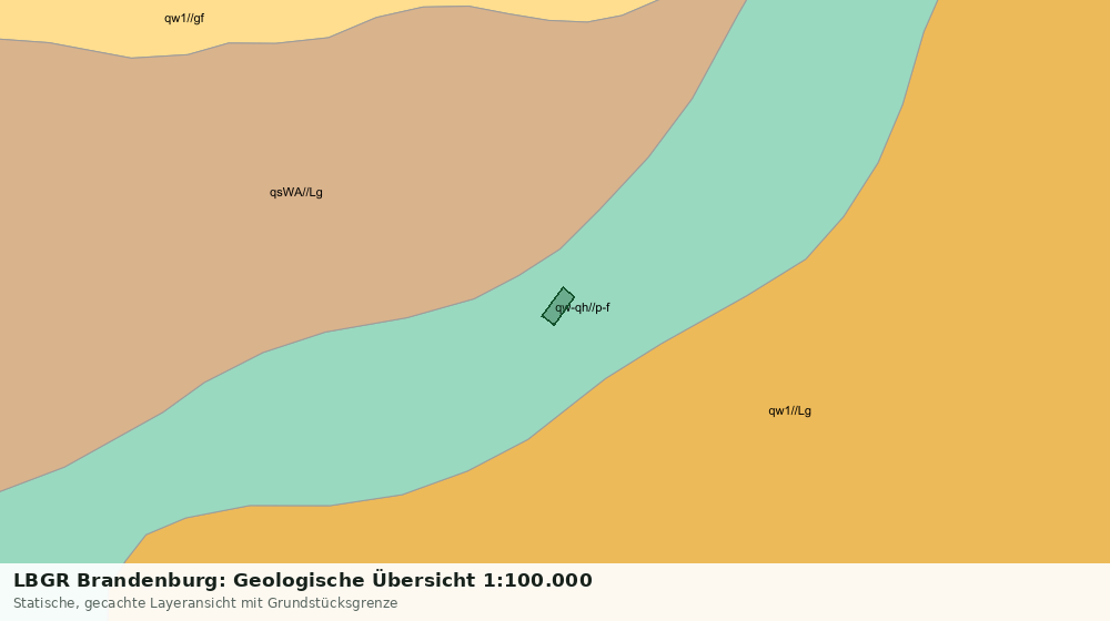 Statische Kartenansicht: LBGR Brandenburg: Geologische Übersicht 1:100.000