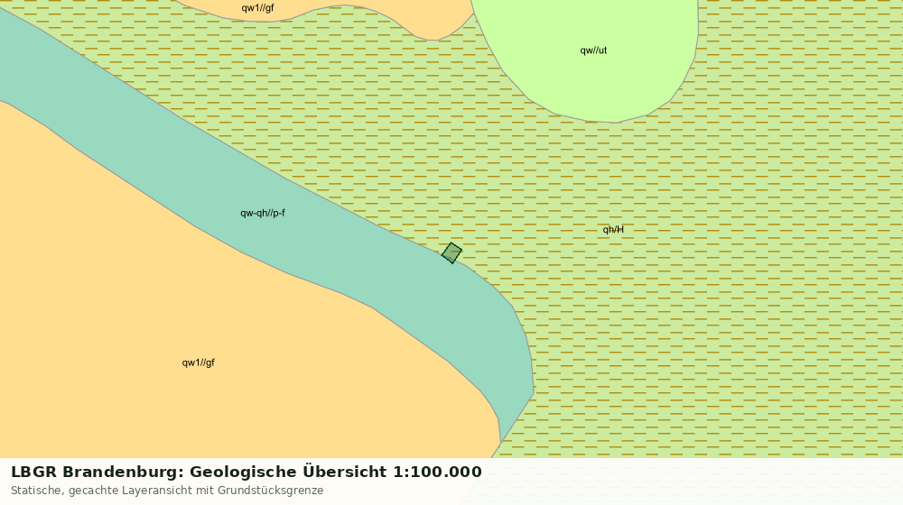Statische Kartenansicht: LBGR Brandenburg: Geologische Übersicht 1:100.000