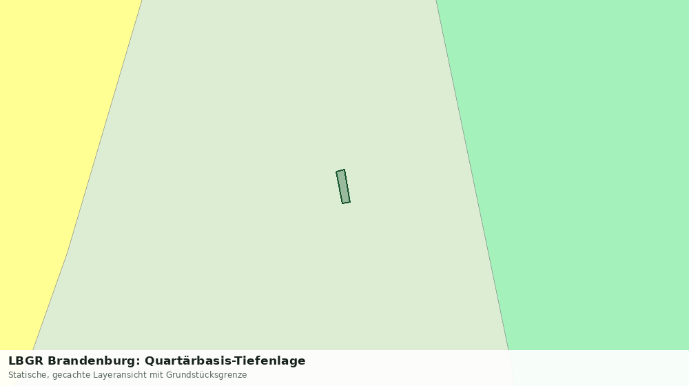 Statische Kartenansicht: LBGR Brandenburg: Quartärbasis-Tiefenlage