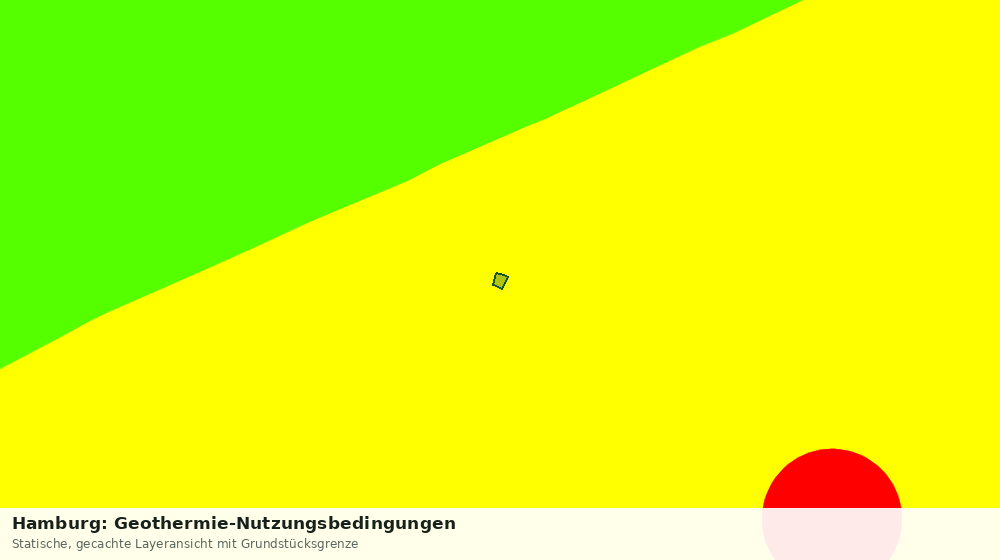Statische Kartenansicht: Hamburg: Geothermie-Nutzungsbedingungen