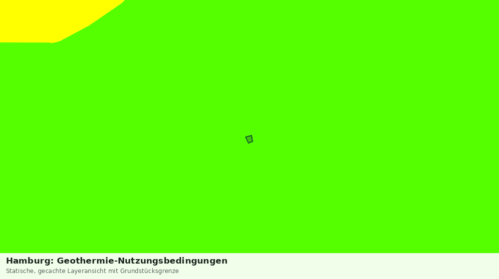 Statische Kartenansicht: Hamburg: Geothermie-Nutzungsbedingungen