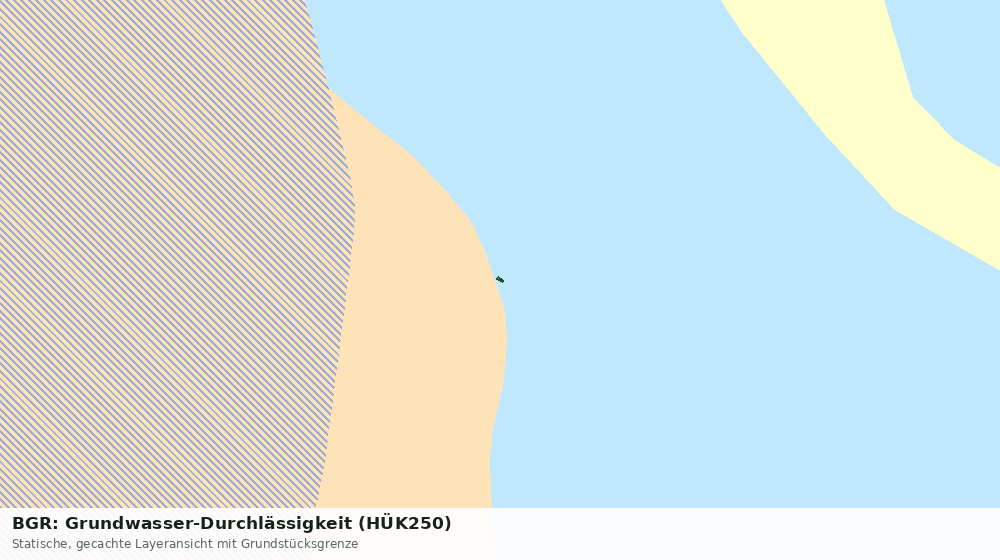 Statische Kartenansicht: BGR: Grundwasser-Durchlässigkeit (HÜK250)