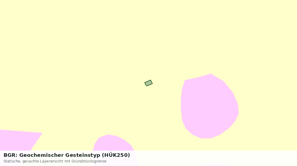 Statische Kartenansicht: BGR: Geochemischer Gesteinstyp (HÜK250)