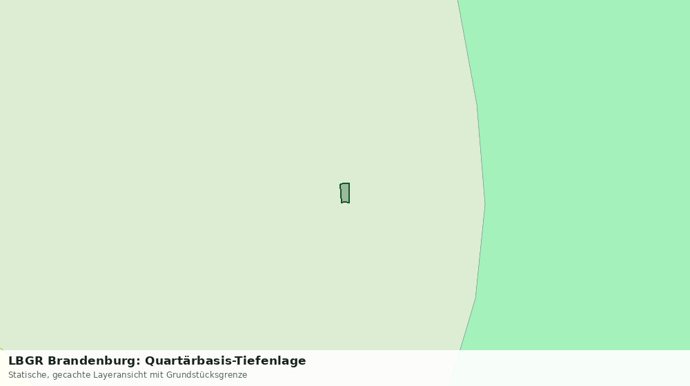 Statische Kartenansicht: LBGR Brandenburg: Quartärbasis-Tiefenlage