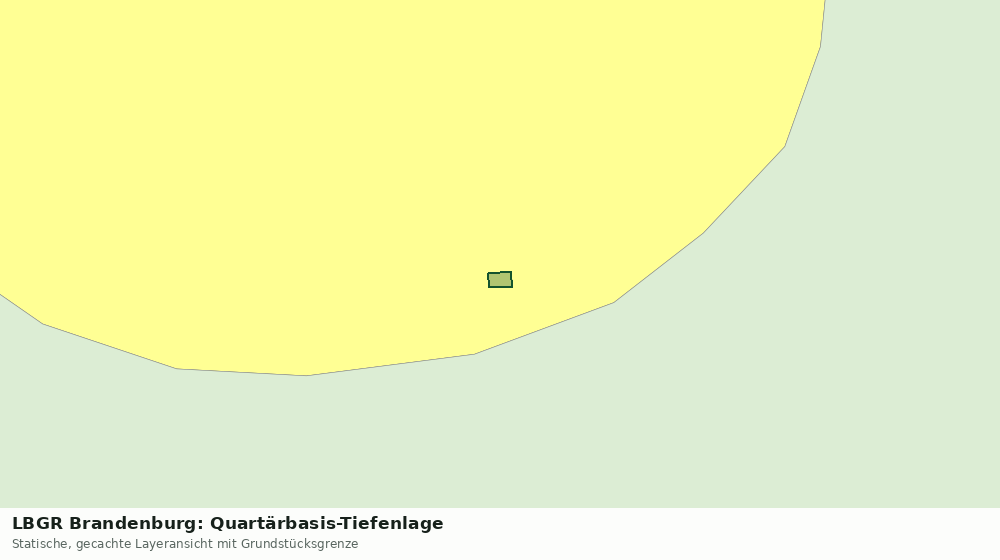 Statische Kartenansicht: LBGR Brandenburg: Quartärbasis-Tiefenlage