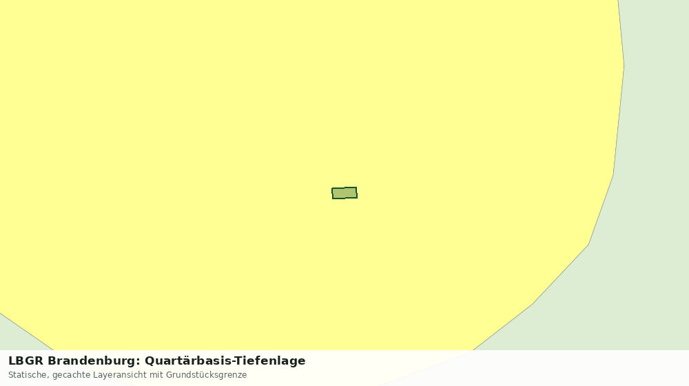 Statische Kartenansicht: LBGR Brandenburg: Quartärbasis-Tiefenlage