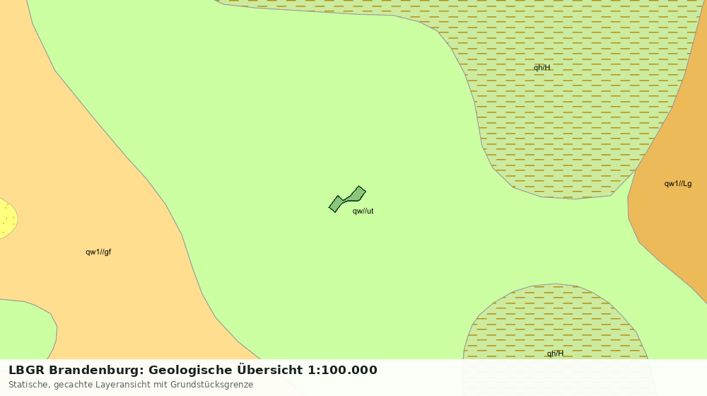 Statische Kartenansicht: LBGR Brandenburg: Geologische Übersicht 1:100.000