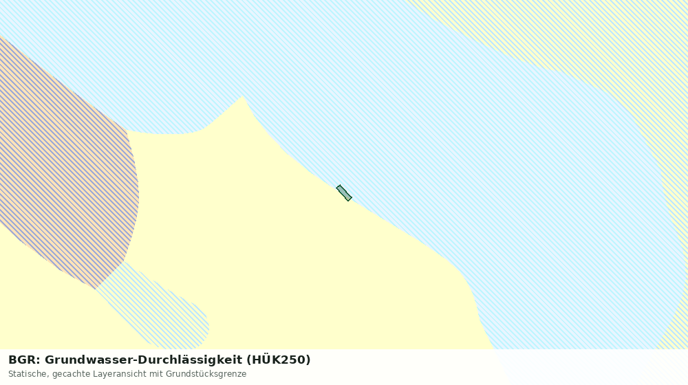 Statische Kartenansicht: BGR: Grundwasser-Durchlässigkeit (HÜK250)