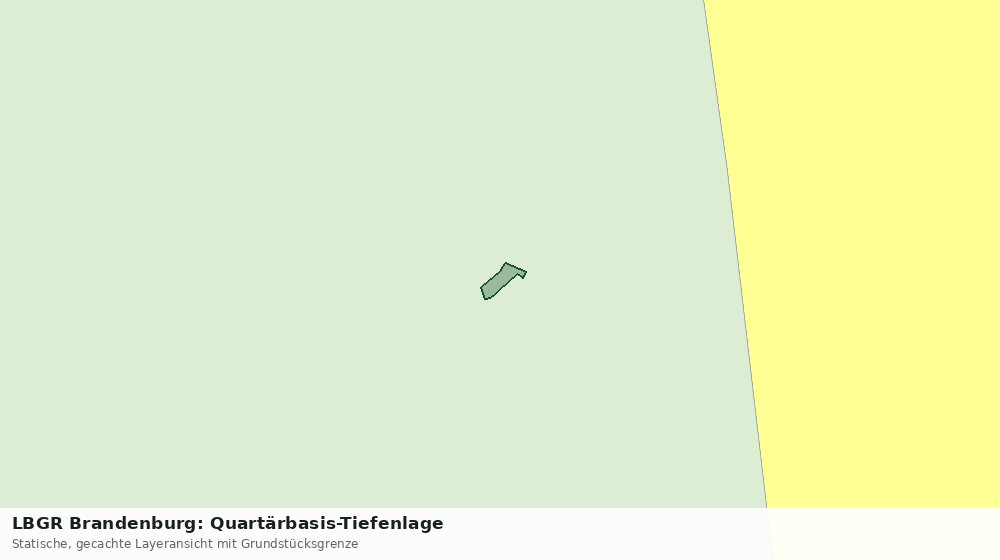 Statische Kartenansicht: LBGR Brandenburg: Quartärbasis-Tiefenlage