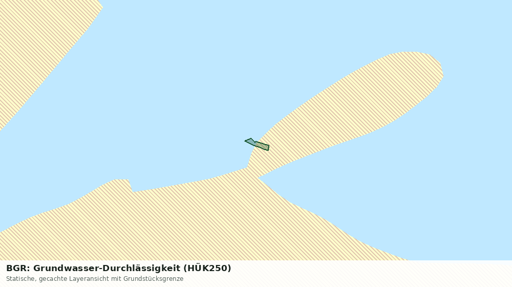 Statische Kartenansicht: BGR: Grundwasser-Durchlässigkeit (HÜK250)