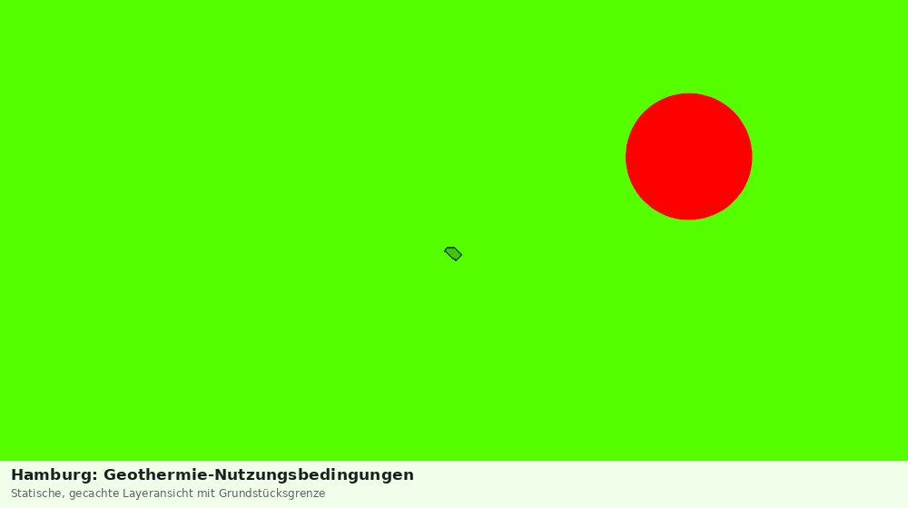 Statische Kartenansicht: Hamburg: Geothermie-Nutzungsbedingungen