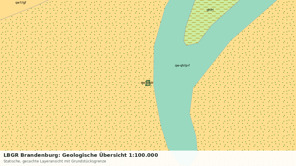 Statische Kartenansicht: LBGR Brandenburg: Geologische Übersicht 1:100.000