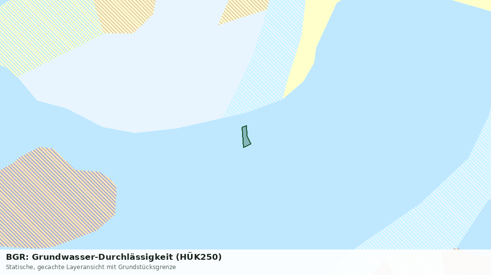 Statische Kartenansicht: BGR: Grundwasser-Durchlässigkeit (HÜK250)