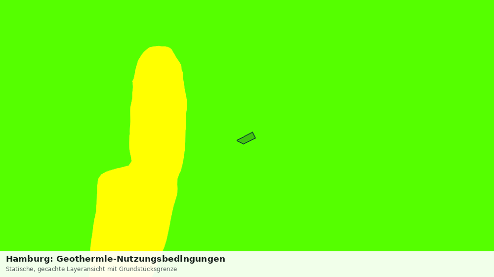 Statische Kartenansicht: Hamburg: Geothermie-Nutzungsbedingungen