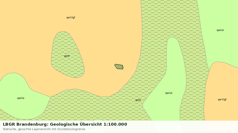 Statische Kartenansicht: LBGR Brandenburg: Geologische Übersicht 1:100.000